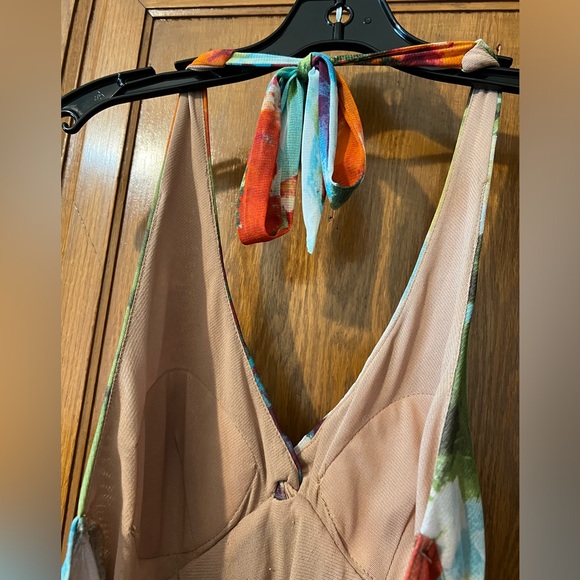 Cache Y2K Boho Chic Vintage Multicolor Halter Top Size Small - Picture 4 of 6